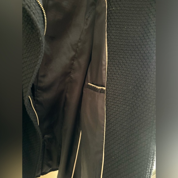 {Calvin Klein} black belted jacket rn#54163 new with tags women's size small - Picture 7 of 14